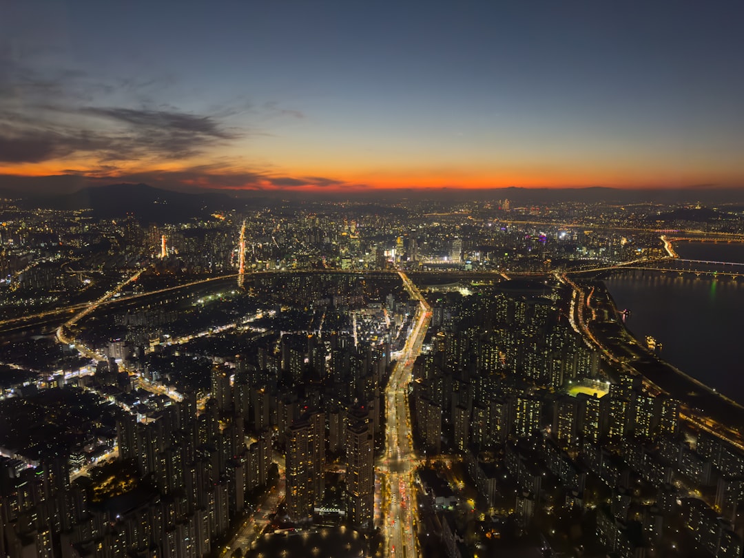 city skyline Seoul night