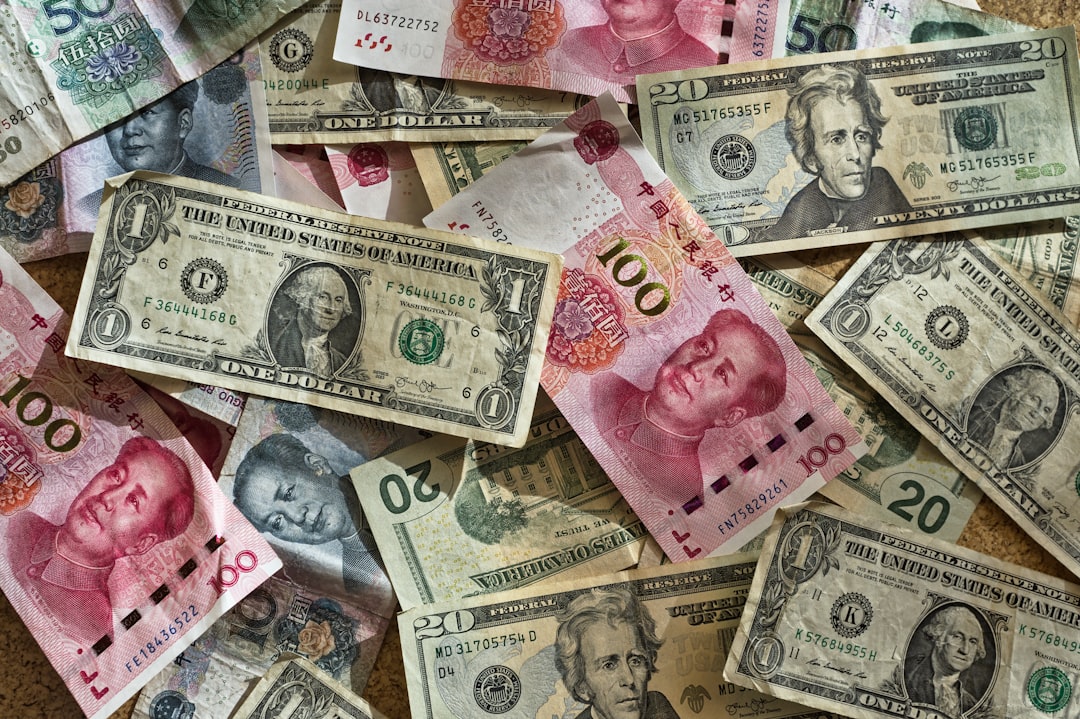 Korean won money stack