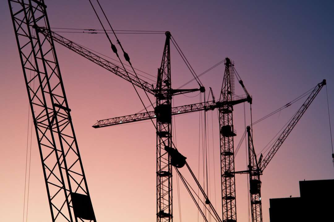 construction site crane
