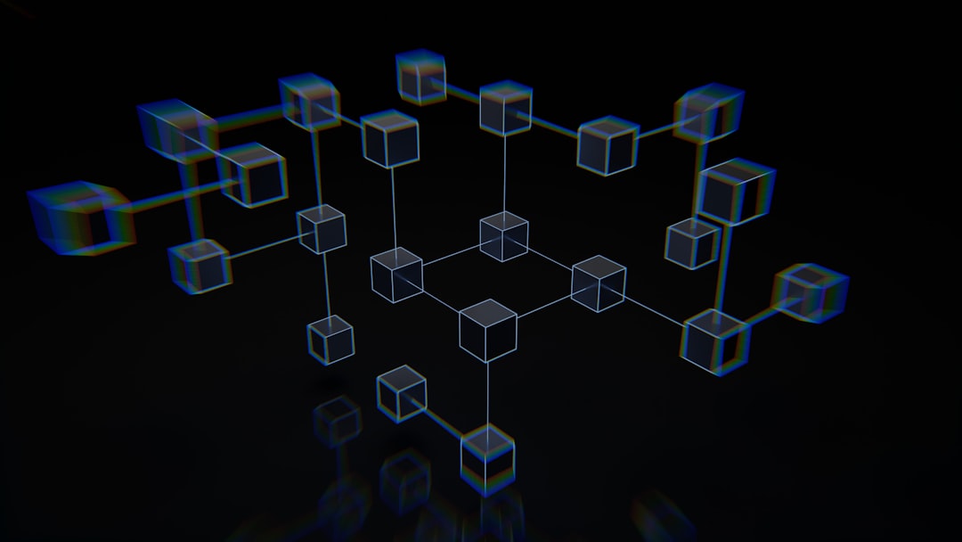 AI blockchain technology concept